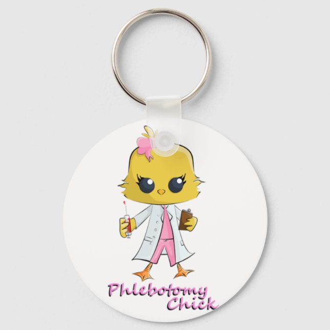 Phlebotomy Chick Keychain (Front)
