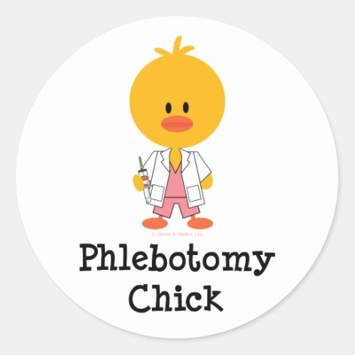 Phlebotomy Chick Stickers