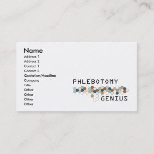 Phlebotomy Genius Business Card