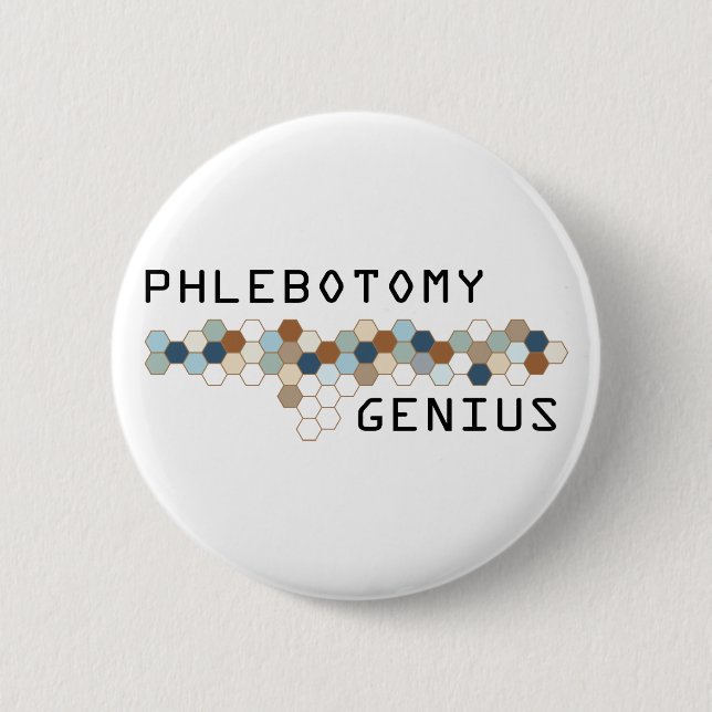 Phlebotomy Genius Button (Front)