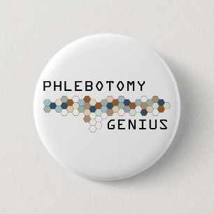 Phlebotomy Genius Button
