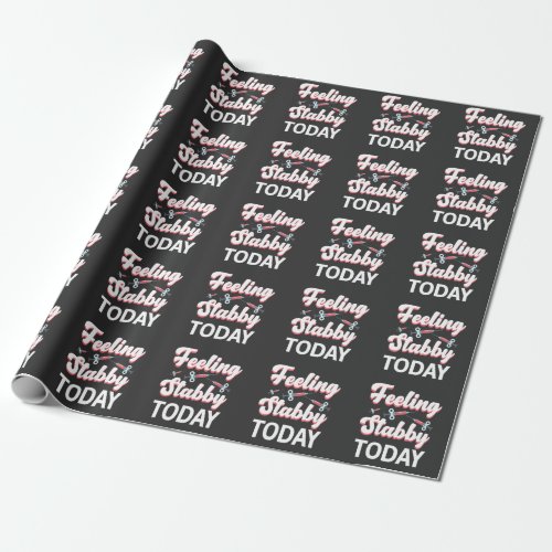 Phlebotomy Humor Syringe Draw Blood Venipuncture Wrapping Paper