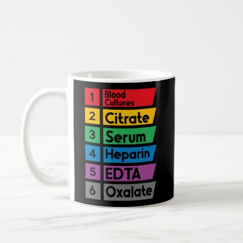 Phlebotomy Lab Technician Order Of Draw Phlebotomi Coffee Mug