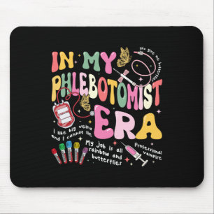 Phlebotomy Nurse In My Phlebotomist Era Groovy Mouse Pad