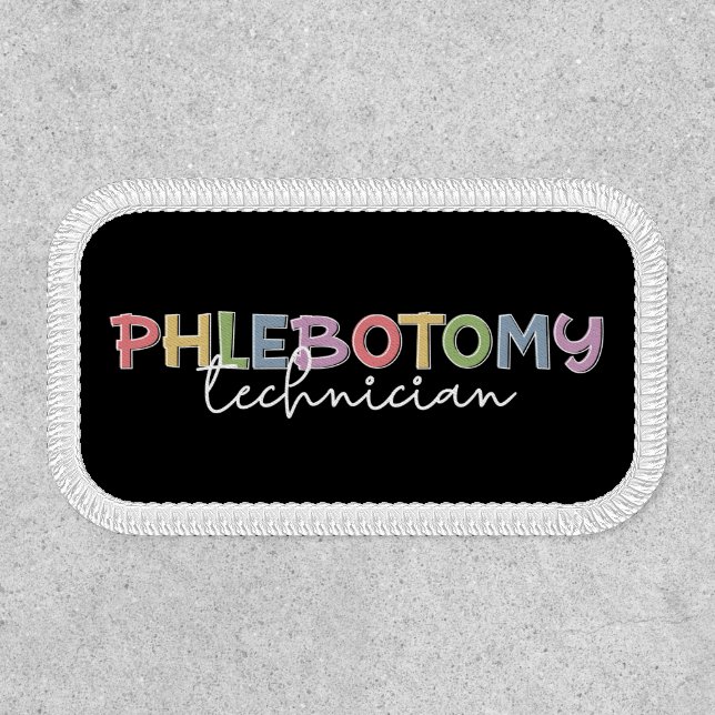 Phlebotomy Technician PBT Phlebotomy Tech  Patch (Front)