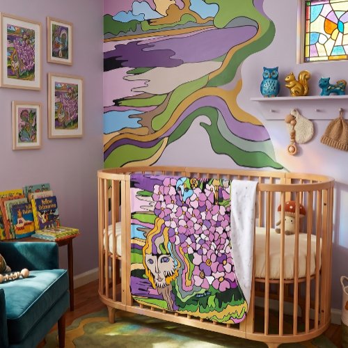 Phlox Atuma Baby Blanket