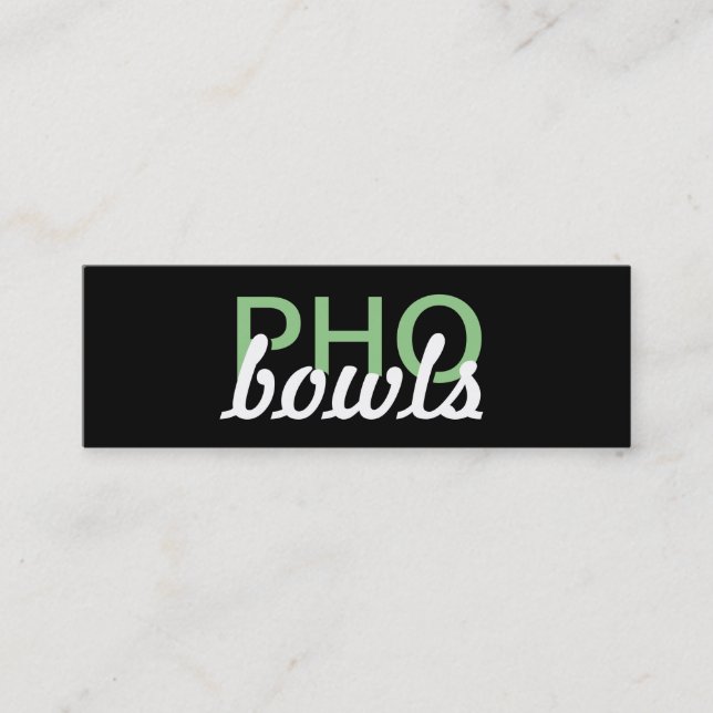 pho bowls punch card (Front)