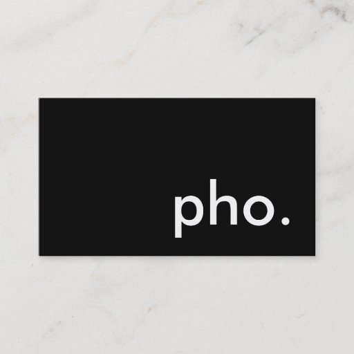 Customizable pho. business card template