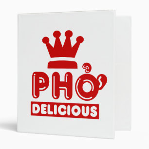 Pho King Delicious 3 Ring Binder