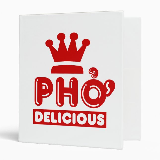 Pho King Delicious 3 Ring Binder (Front/Inside)