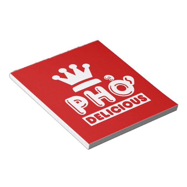 Pho King Delicious Notepad (Angled)
