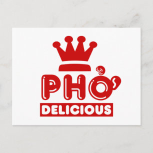 Pho King Delicious Postcard