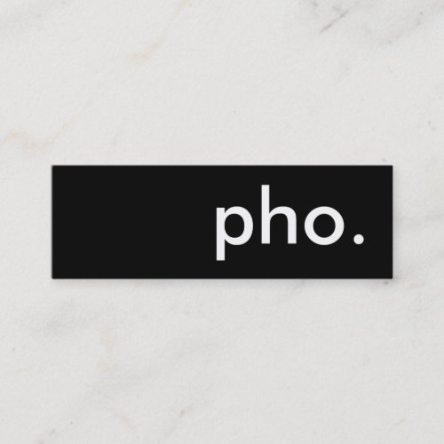 pho loyalty punch card