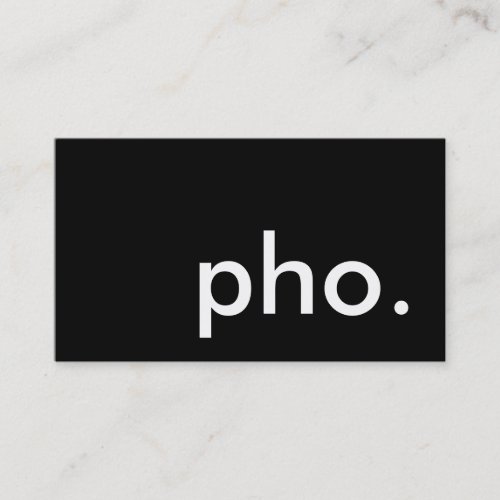 pho loyalty punch card