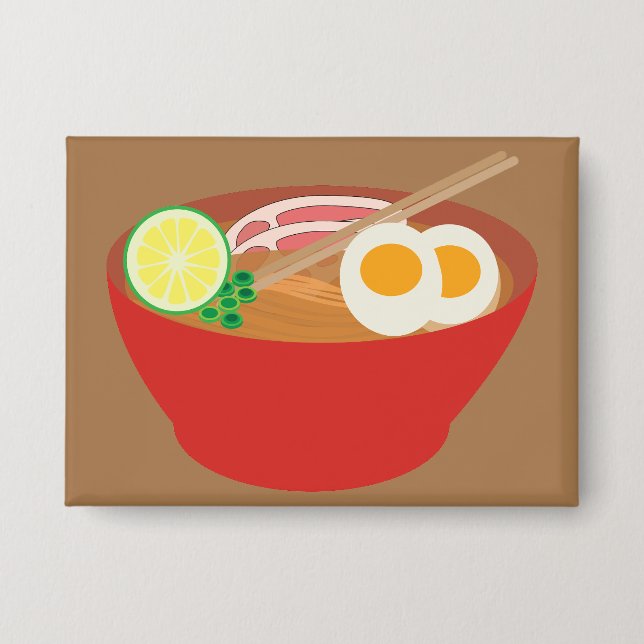 Pho Noodles Button (Front)