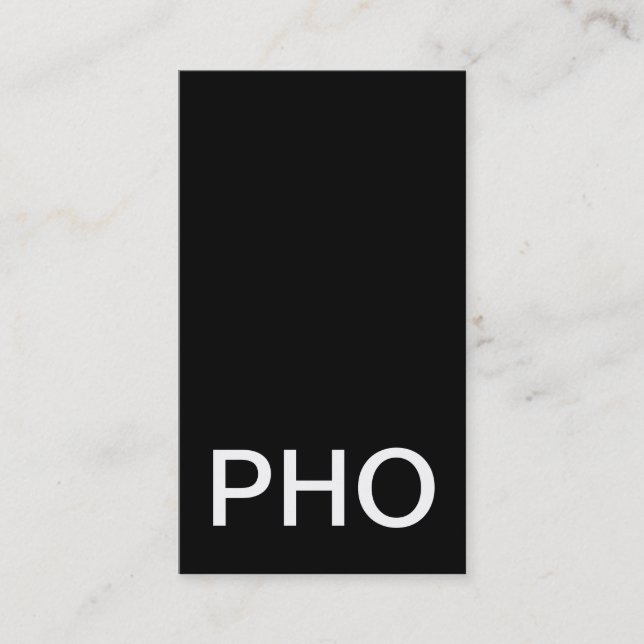 pho punch card (Front)