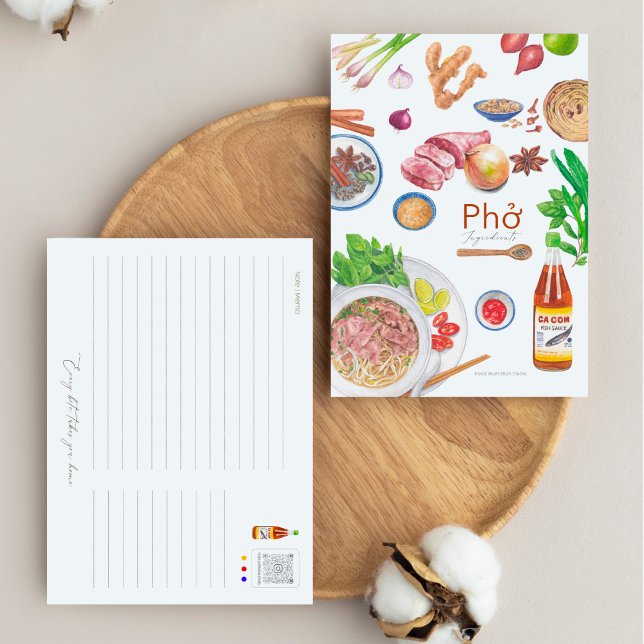 Pho Recipe Postcard  (Creator Uploaded)
