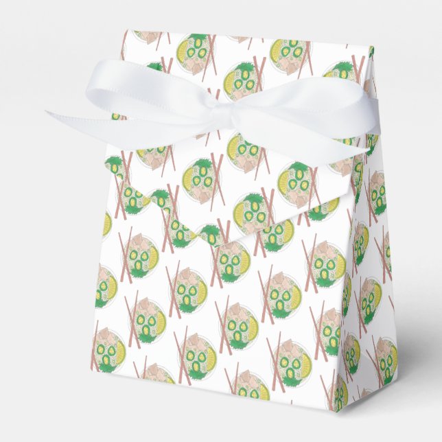PHO Vietnamese Food Chicken Noodle Soup Chopsticks Favor Boxes (Front Side)
