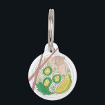 PHO Vietnamese Food Chicken Noodle Soup Chopsticks Pet ID Tag<br><div class="desc">Design features an original marker illustration of a bowl of Vietnamese chicken pho noodle soup with jalapenos and lime, and wooden chopsticks on the side. Great for your favorite foodie or fan of Vietnamese cuisine. This pho illustration is also available on other products! Vietnamese banh mi sandwich design and lots...</div>