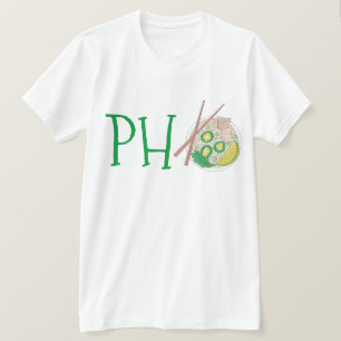 PHO Vietnamese Food Chicken Noodle Soup Chopsticks T-Shirt