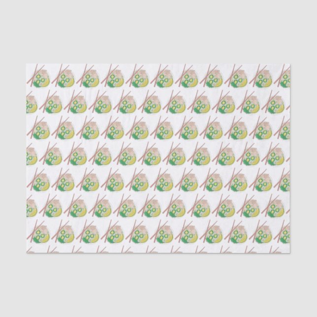 PHO Vietnamese Food Chicken Noodle Soup Chopsticks Tissue Paper (Front)