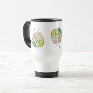PHO Vietnamese Food Chicken Noodle Soup Chopsticks Travel Mug