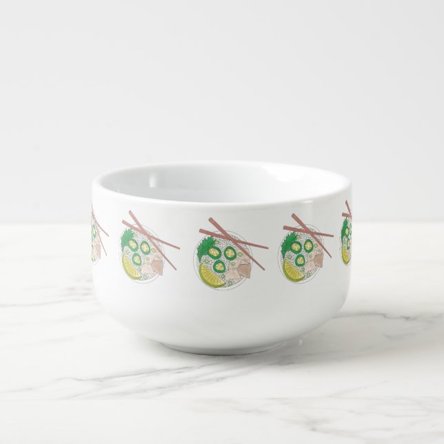 Pho Vietnamese Restaurant Noodle Soup Foodie Soup Mug (Front)
