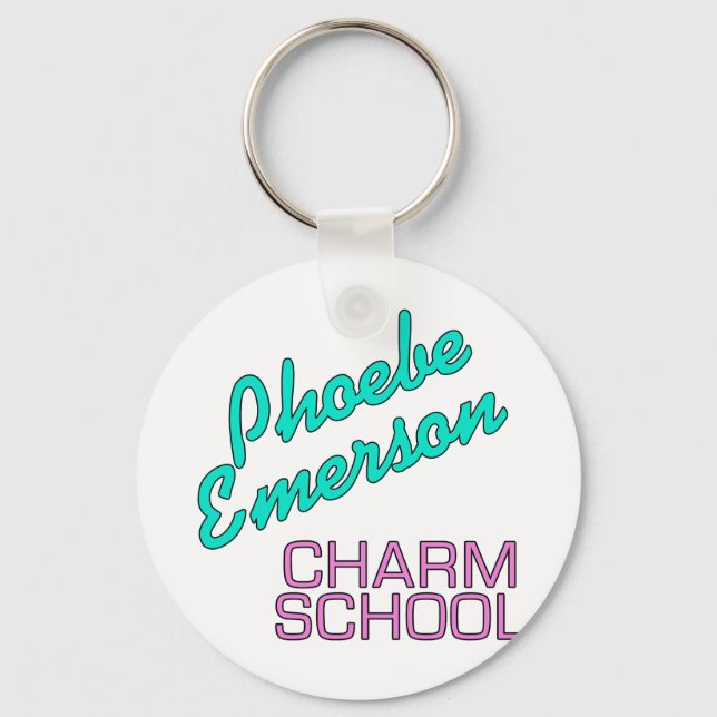 Phoebe Emerson Charm School Products Keychain (Front)