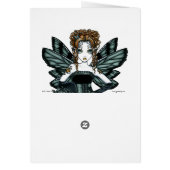 "Phoebe" Gothic Couture Butterfly Fairy Card (Back)