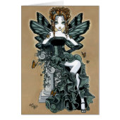 "Phoebe" Gothic Couture Butterfly Fairy Card (Front)