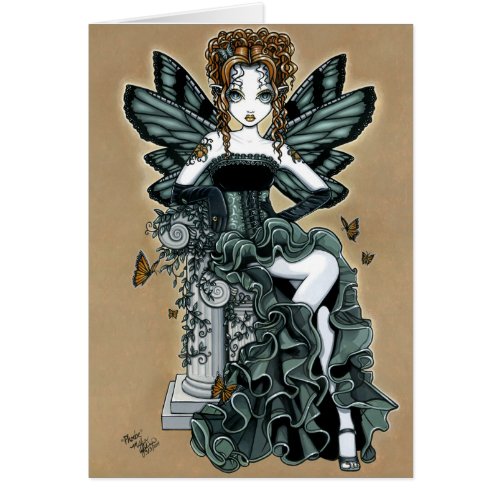 Phoebe Gothic Couture Butterfly Fairy Card