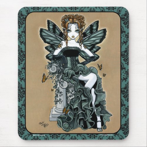 Phoebe Gothic Couture Butterfly Fairy Mousepad