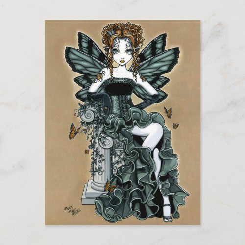 Phoebe Gothic Couture Butterfly Fairy Postcard