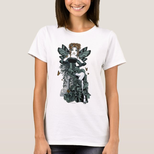 "Phoebe" Gothic Couture Butterfly Fairy Tank Top (Front)