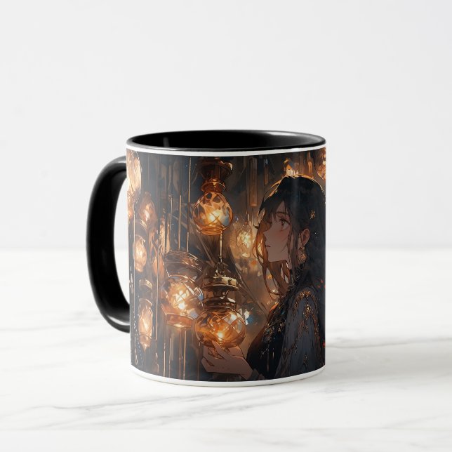 Phoebe in the Hall of Lanterns Mug (Front Left)