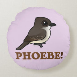 PHOEBE! Round Throw Pillow (16