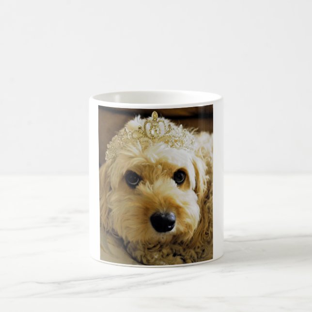 PhoebethePrincess, Cavapoo on Classic White Mug (Center)