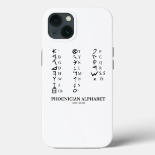Phoenician Alphabet Linguistics Cryptography iPhone 13 Case