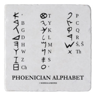 Phoenician Alphabet Linguistics Language Symbols Trivet