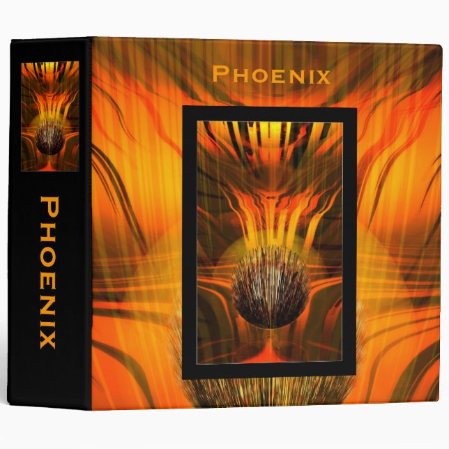 Phoenix 3 Ring Binder (Front/Spine)