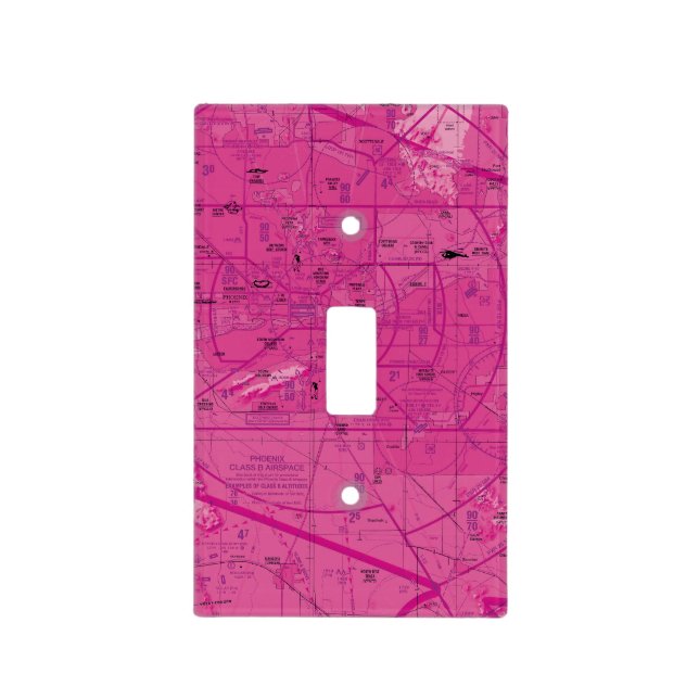 Phoenix Airport TAC Chart Light Switch Cover (Front)