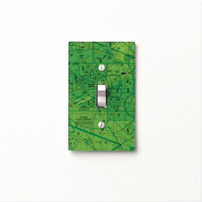 Phoenix Airport TAC Chart Light Switch Cover (In Situ)