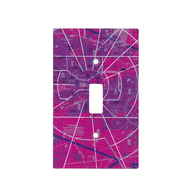 Phoenix Airport TAC Chart Light Switch Cover (Front)