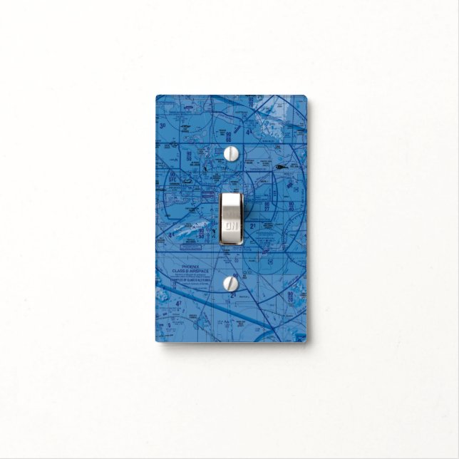 Phoenix Airport TAC Chart Light Switch Cover (In Situ)