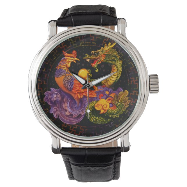 Phoenix and Dragon - in color Watch (Front)