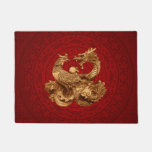 Phoenix And Dragon - On Red Doormat at Zazzle