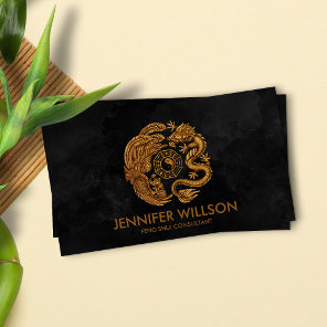 Phoenix and Dragon Ornament Business Card