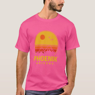 Phoenix Arizona AZ Cactus Desert Mountains Retro S T-Shirt