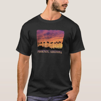 Phoenix Arizona Beautiful palm trees sunset colorf T-Shirt