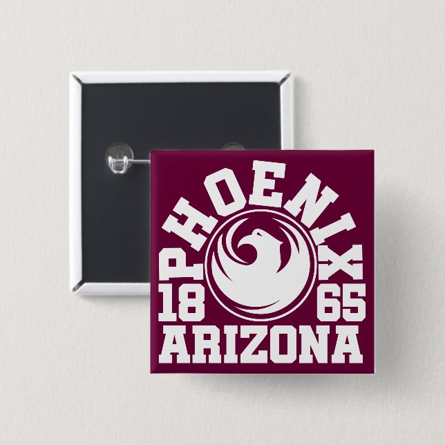 Phoenix,Arizona Button (Front & Back)